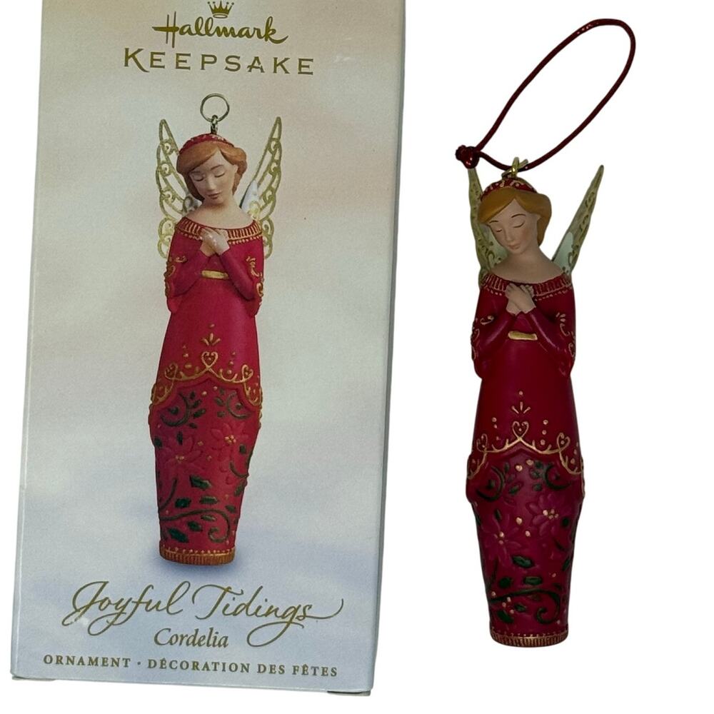 Hallmark 2005 Joyful Tidings Cordelia Angel Ornament Love QP1805 w/Box